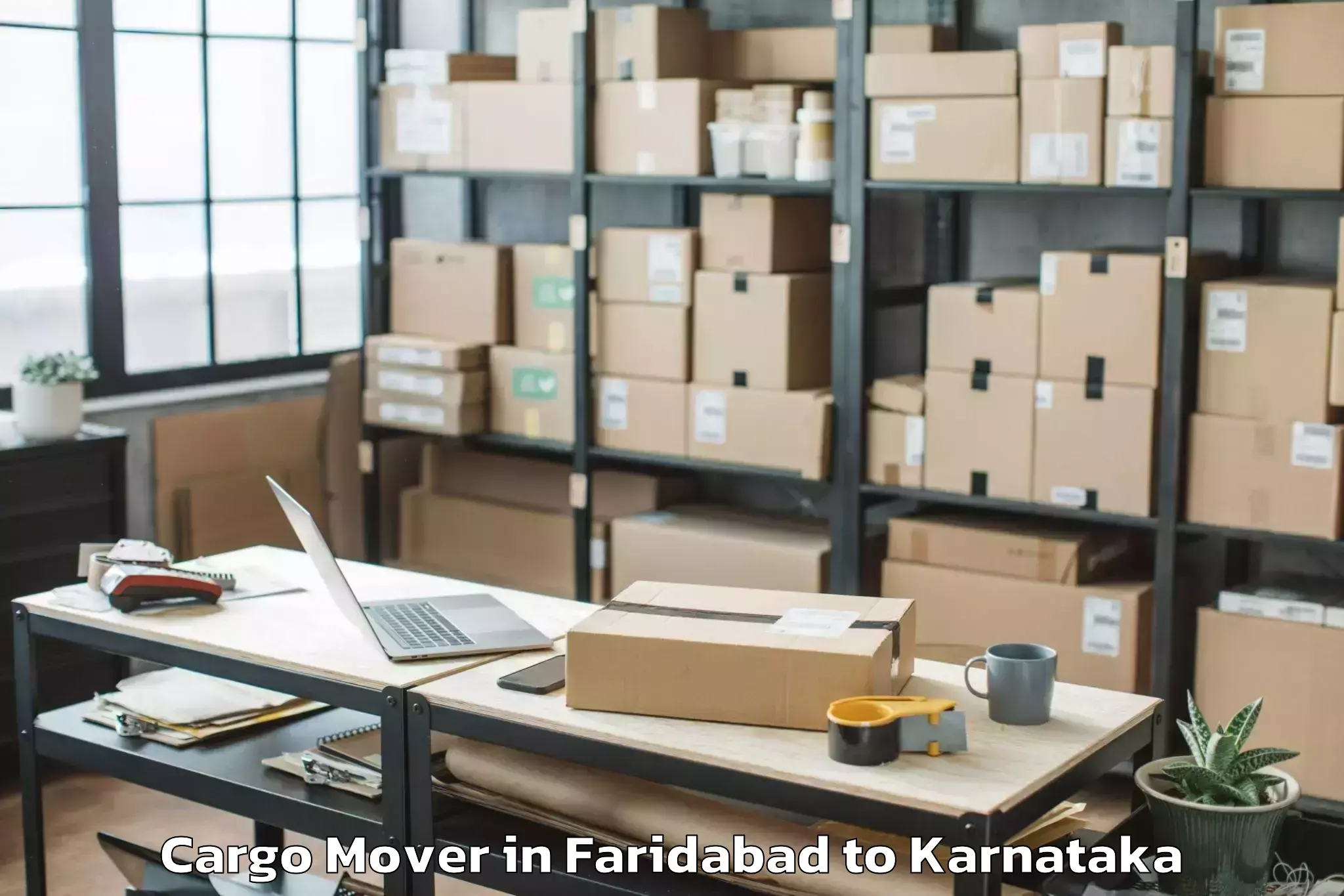 Book Faridabad to Malligenahalli Cargo Mover Online